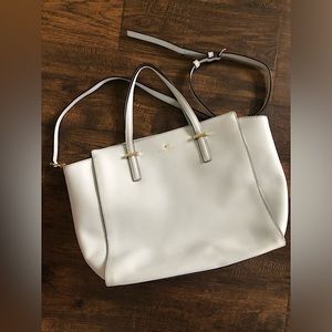 Kate Spade Baby Blue Cedar Street Hayden Leather Satchel Cross Shoulder Bag